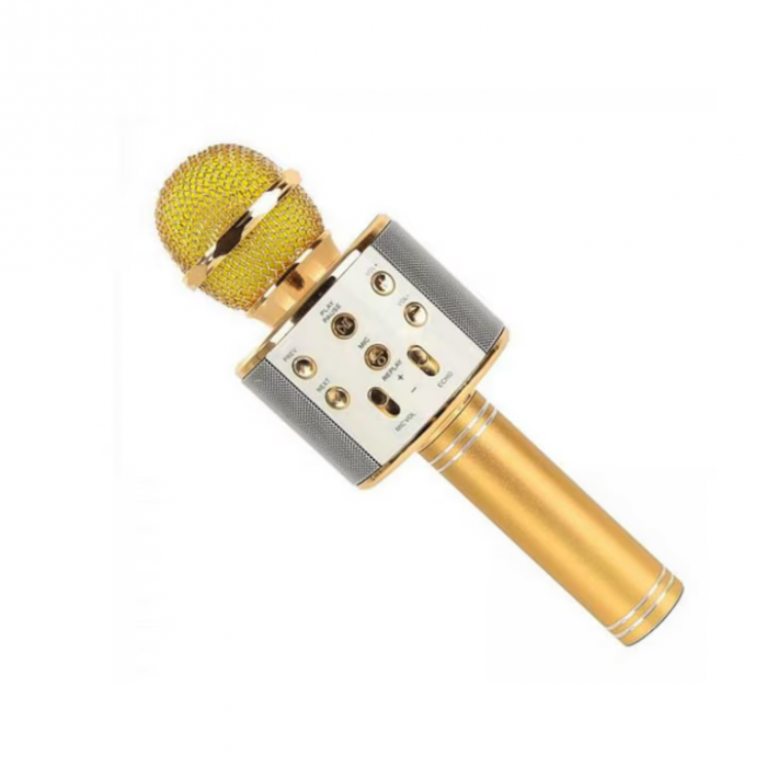Microfon Karaoke Wireless cu Boxă Bluetooth – Sunet Puternic, Design Compact, Efecte Echo și Bass Ajustabil engross [4]