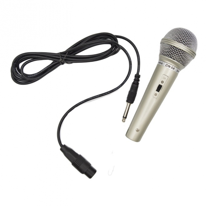 Microfon cu Fir Profesional DM701 – Ideal pentru Karaoke, Conferințe și Evenimente engross [4]
