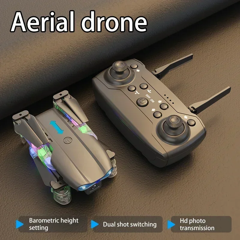 Mini Dronă Pliabilă E99 Pro Max Light Edition – Cu 2 Camere HD, Brate LED Colorate, 100m Rază, 2 Baterii 1800mAh emgross [4]