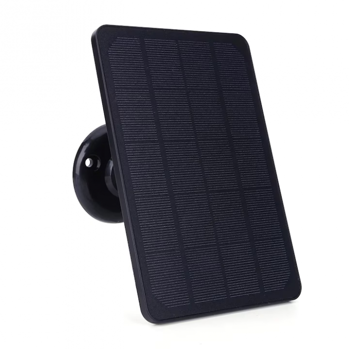 Panou solar fotovoltaic, 10W, 5V, portabil, pentru camere și încărcare telefon, cablu 3m, conector micro-USB și adaptor Type-C, rezistent la apă, negru, 175x120 mm engross [7]