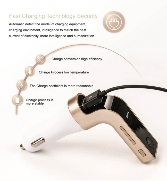 Modulator FM Auto G7 – Bluetooth, USB, MP3, SD – ENGROS [3]