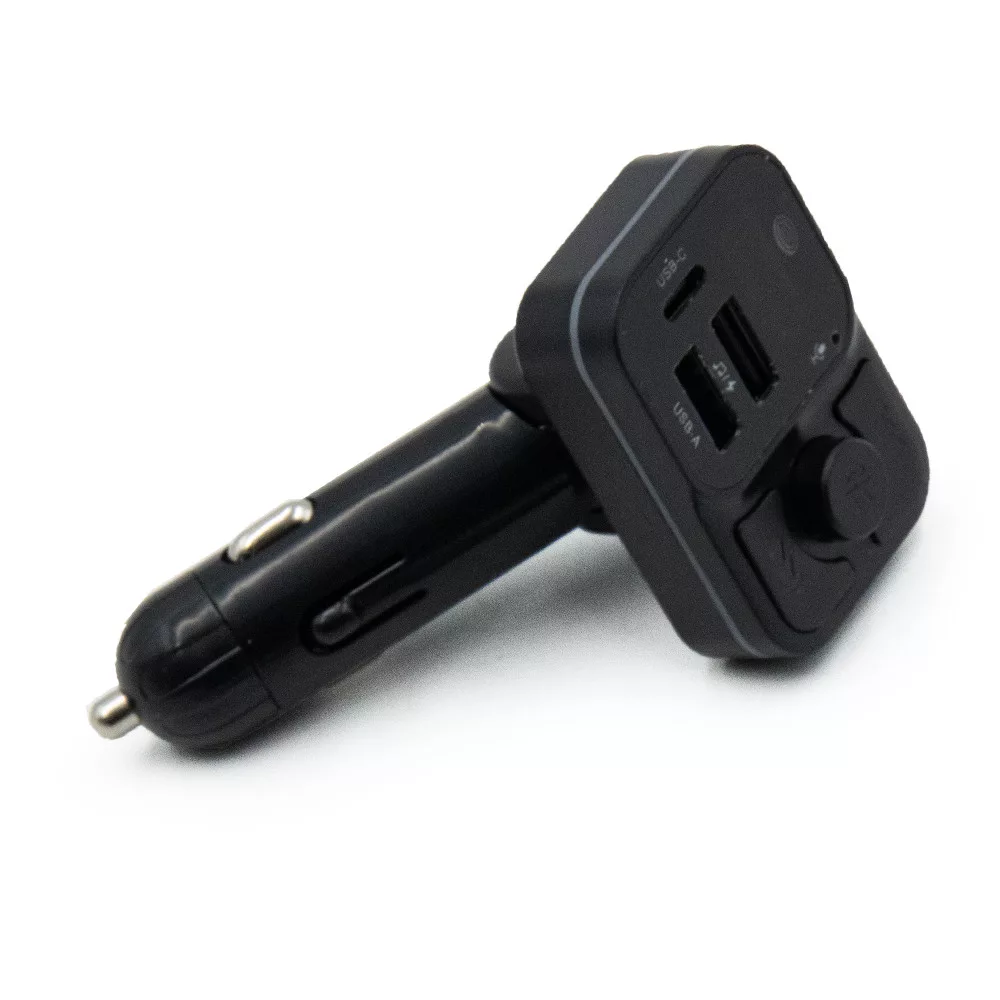 Modulator FM auto C46, USB-C + 2xUSB, LCD, LED, Hands-Free, 12–24V engross [4]
