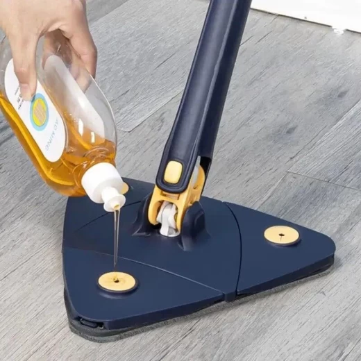 Mop Multifuncțional Triunghiular 360° cu Mâner Telescopic – Pentru Suprafețe Uscate și Umede engross [7]