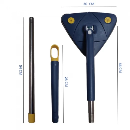 Mop Multifuncțional Triunghiular 360° cu Mâner Telescopic – Pentru Suprafețe Uscate și Umede engross [5]