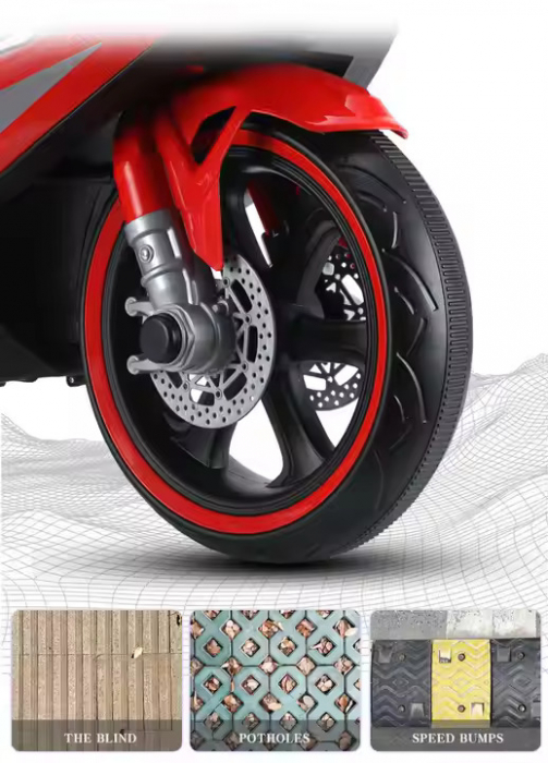 Motocicleta electrica de politie pentru copii intre 3-7 ani, 3 roti, 2x motor 380 V, 88*55*40cm engross [3]