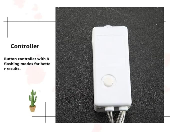 Perdea Luminoasă de Crăciun, 3m, Stele și Globuri, 8 Moduri, Decor Festiv engross [3]