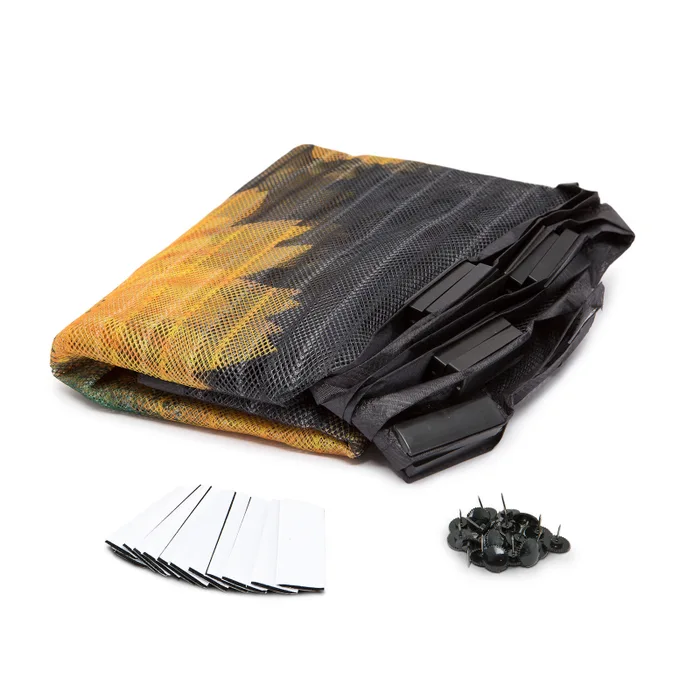 Plasă protecție insecte cu închidere magnetică, model Floarea-soarelui, poliester rezistent UV, montaj cu scai, 100×210 cm, multicolor [3]