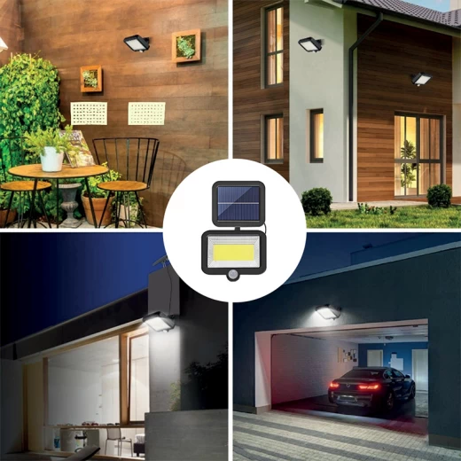 Proiector LED Solar Duo 220 lm, Lumină Rece, Senzor Mișcare, IP44 engross [12]
