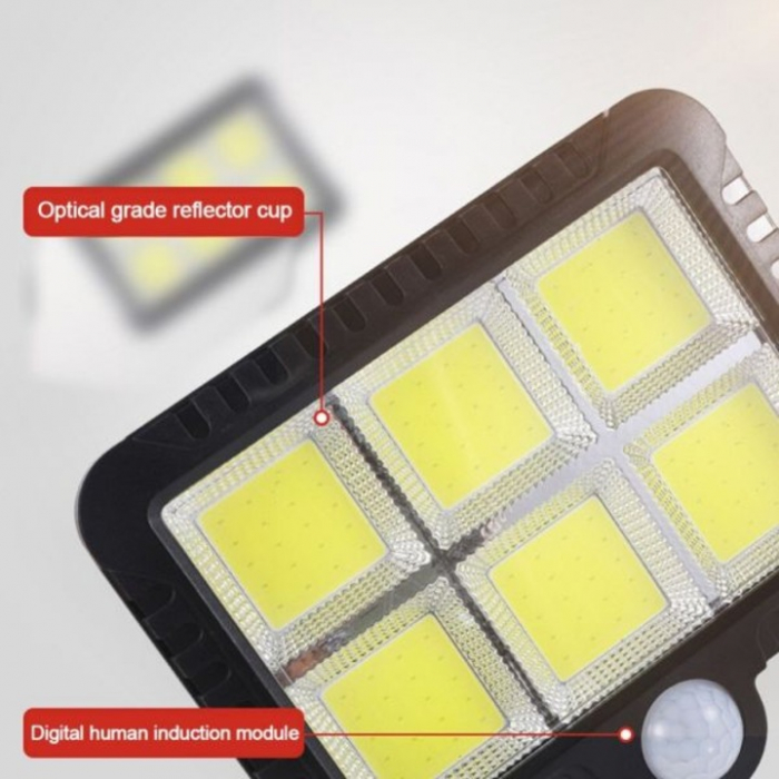 Proiector LED Solar Duo 220 lm, Lumină Rece, Senzor Mișcare, IP44 engross [8]