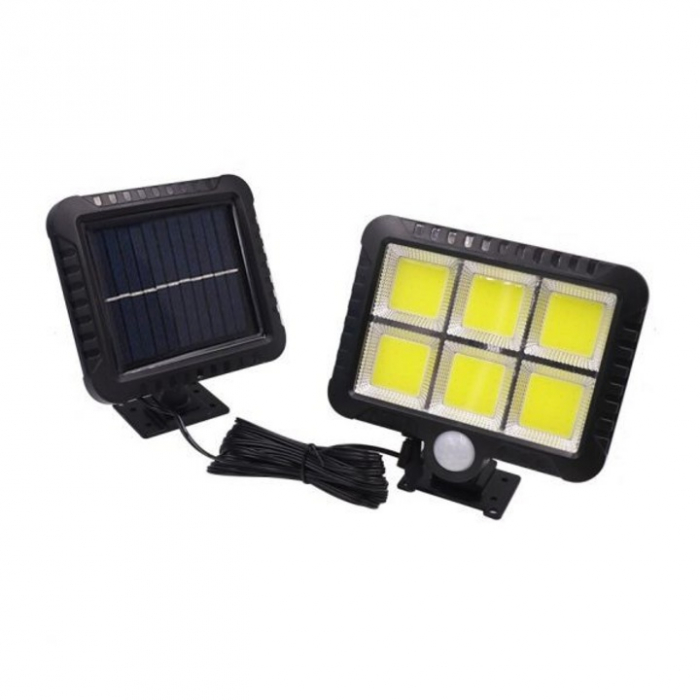 Proiector LED Solar Duo 220 lm, Lumină Rece, Senzor Mișcare, IP44 engross [1]
