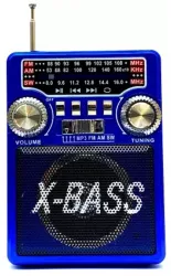 Radio FM Portabil pe 3 Benzi FM/AM/SW Port USB Intrare Card SD Design compact Albastru- engros [3]