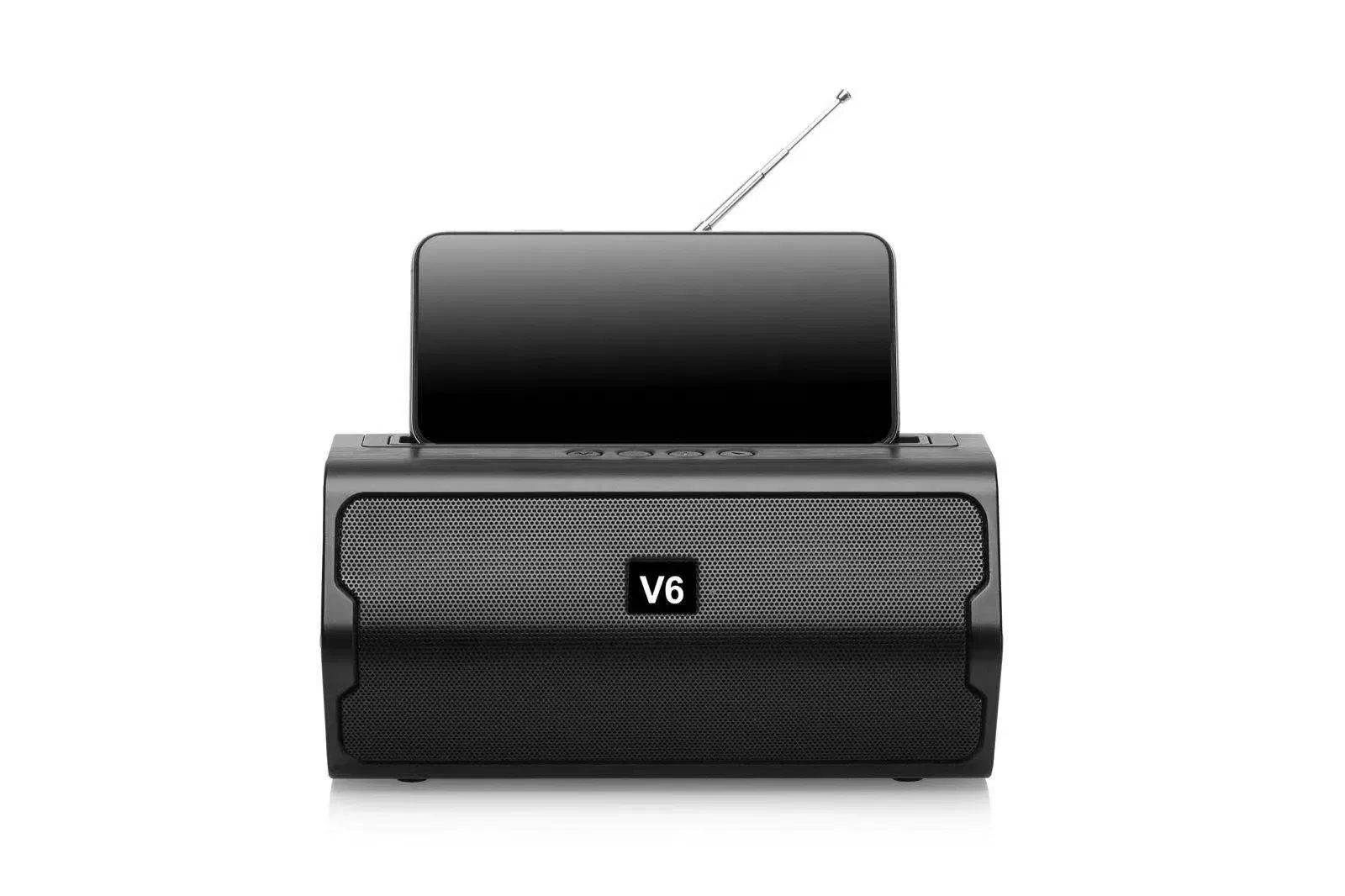 Mini Radio Portabil MP3 USB, FM – Negru, Baterie 1200 mAh engros [3]