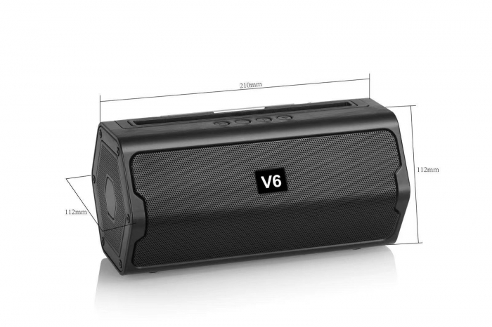 Mini Radio Portabil MP3 USB, FM – Negru, Baterie 1200 mAh engros [2]