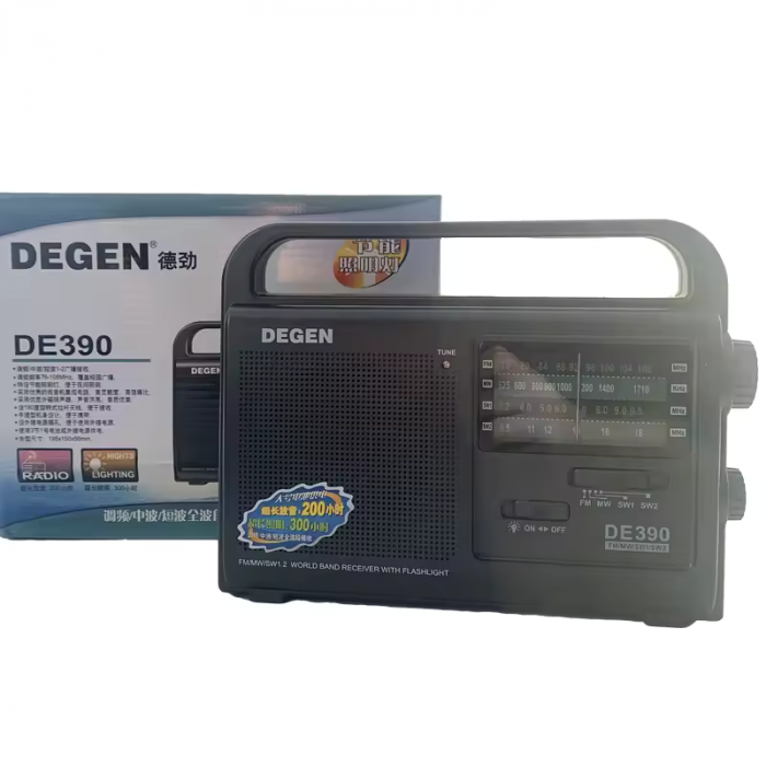 Radio Portabil Degen DE390 DSP – FM/AM/SW, Sensibilitate Ridicată, Iluminare Economică engross [1]