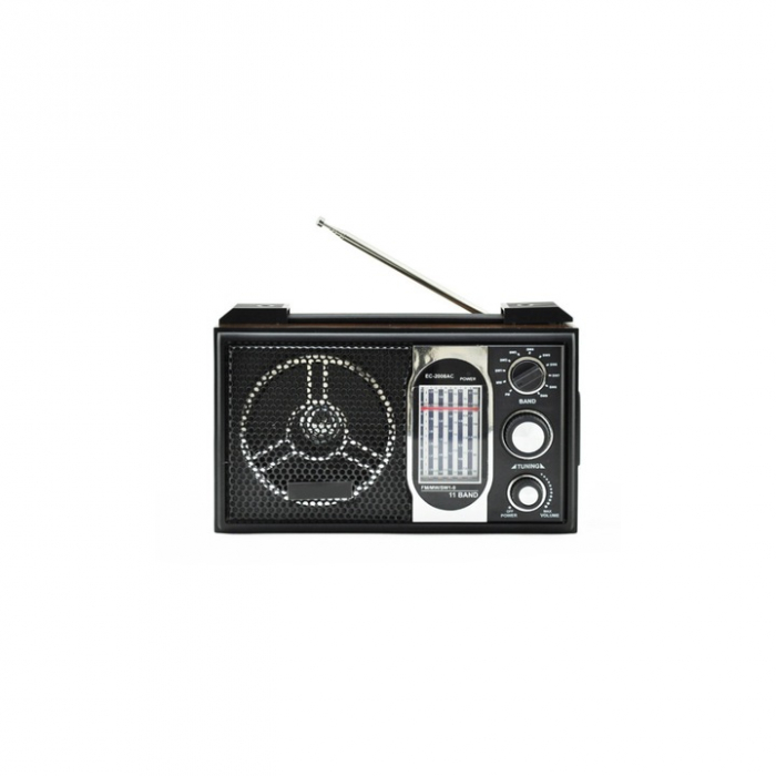 Radio portabil JR-2008-LW, 11 benzi, model retro, Antena satelor engross [3]
