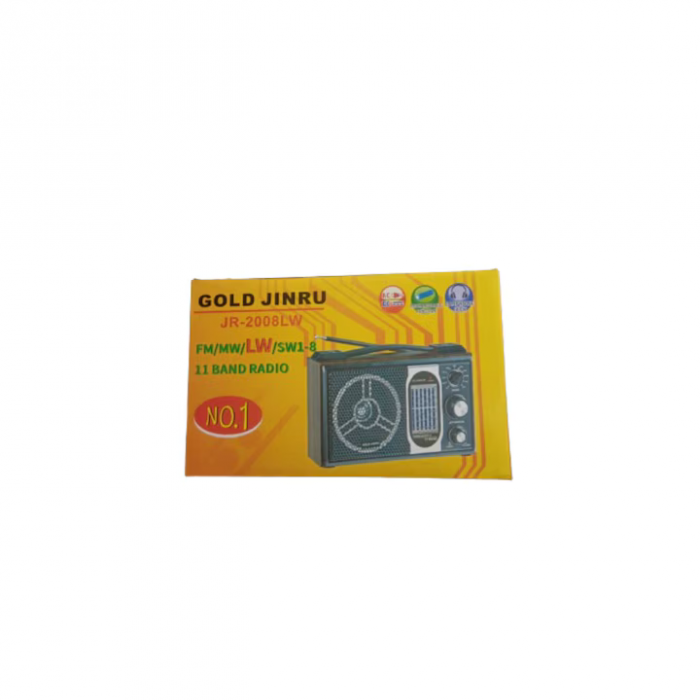 Radio portabil JR-2008-LW, 11 benzi, model retro, Antena satelor engross [2]