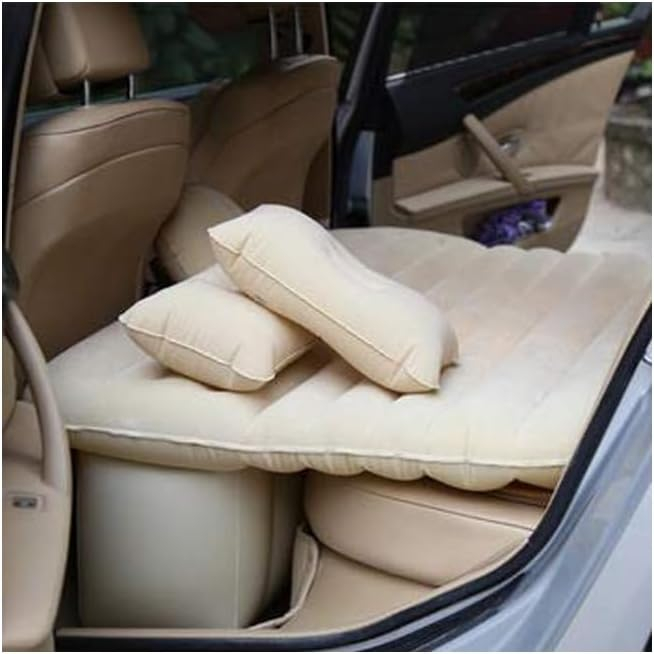 Saltea Gonflabilă Auto 130x80 cm – Pat pentru Mașină cu 2 Perne, Pompă Electrică și Accesorii Incluse [4]