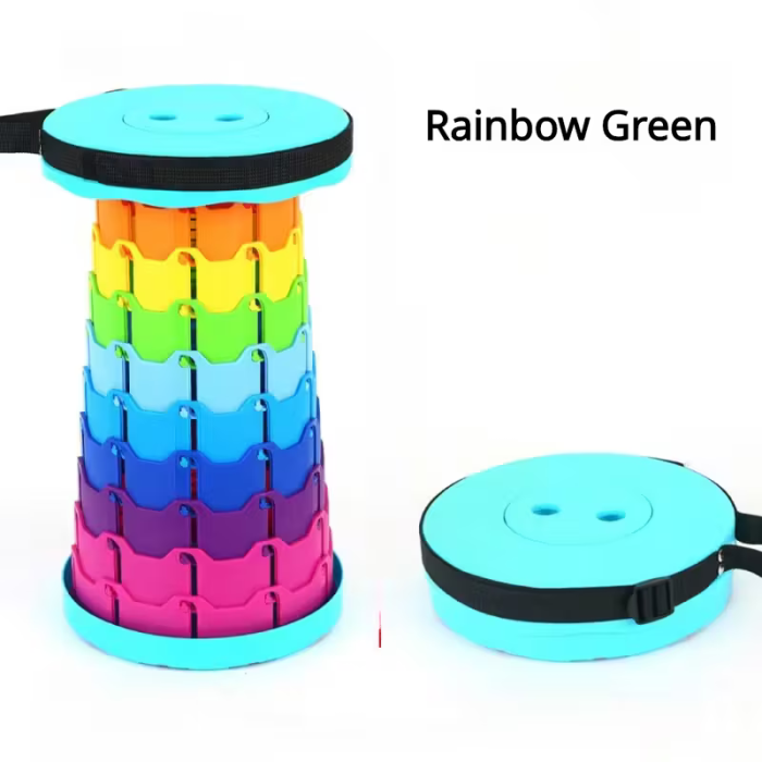 Scaun Pliabil Telescopic Extensibil, Înălțime Reglabilă 6–44 cm, Capacitate 150 kg, Sistem de Blocare prin Răsucire, Portabil [5]