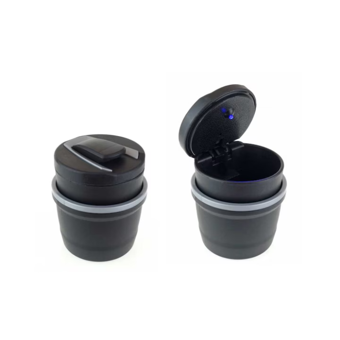 Scrumieră Auto cu LED și Clește pentru Țigară, Design Compact pentru Suport Pahare, Ușor de Curățat engross [4]
