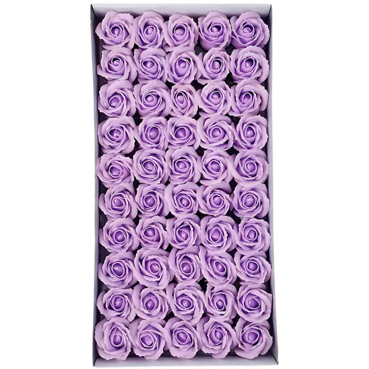 Set 50 Trandafiri din Săpun Parfumat – Mix de Culori, Aspect Real, Cadou Elegant și Aranjamente Decorative engross [1]