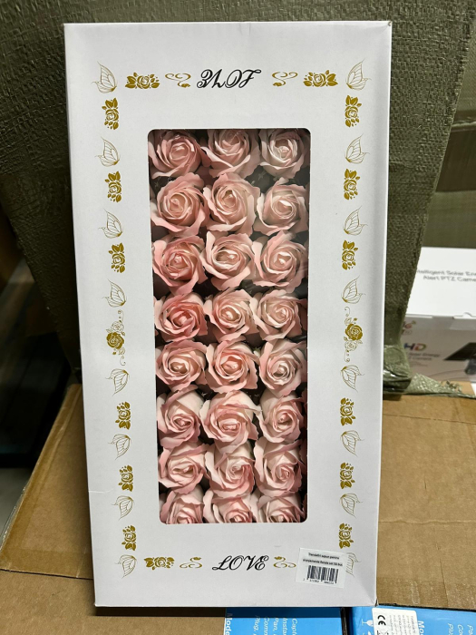 Set 50 Trandafiri din Săpun Parfumați, 8 culori in două nuanțe, dimensiune trandafir 5x5 cm, Ideal pentru Valentine’s Day, Crăciun și Cadouri deosebite engross [2]