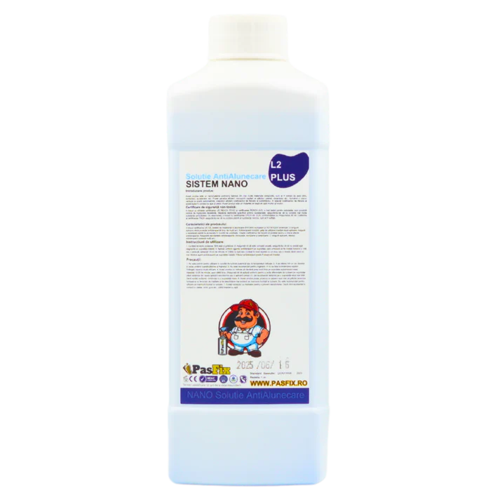Soluție antialunecare PasFix L2 PLUS 1L, protecție profesională pentru băi, bucătării și spații comerciale, acoperire 15–20 m², efect până la 12 luni, formulă non-toxică [2]