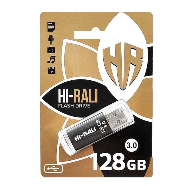 Stick USB Hi-Rali 3.0, 128GB, Negru engross [1]