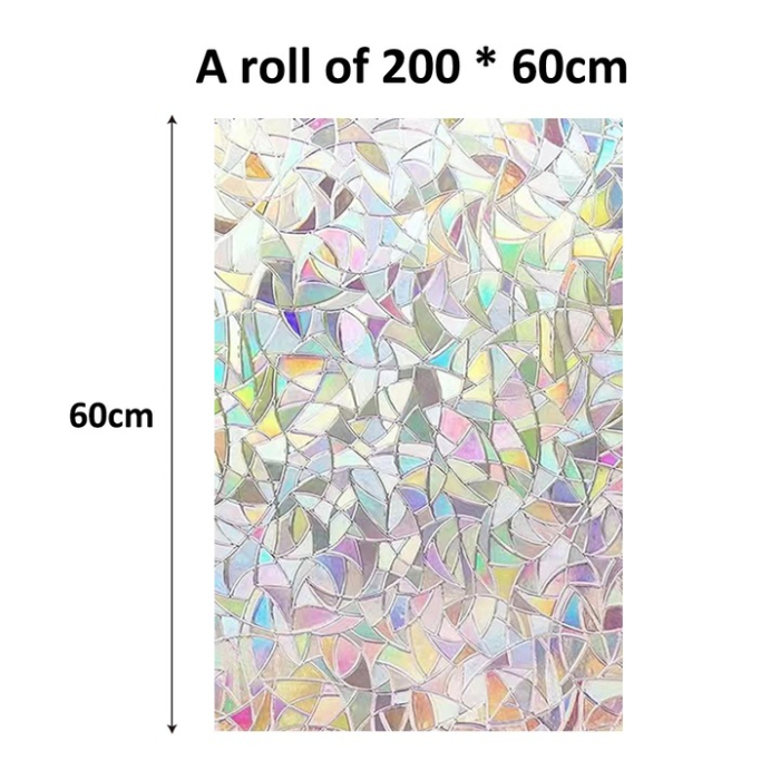 Sticker decorativ pentru fereastră, Electrostatic, PVC, Dimensiune 60x200 cm, Reducere lumina, 1 buc [4]
