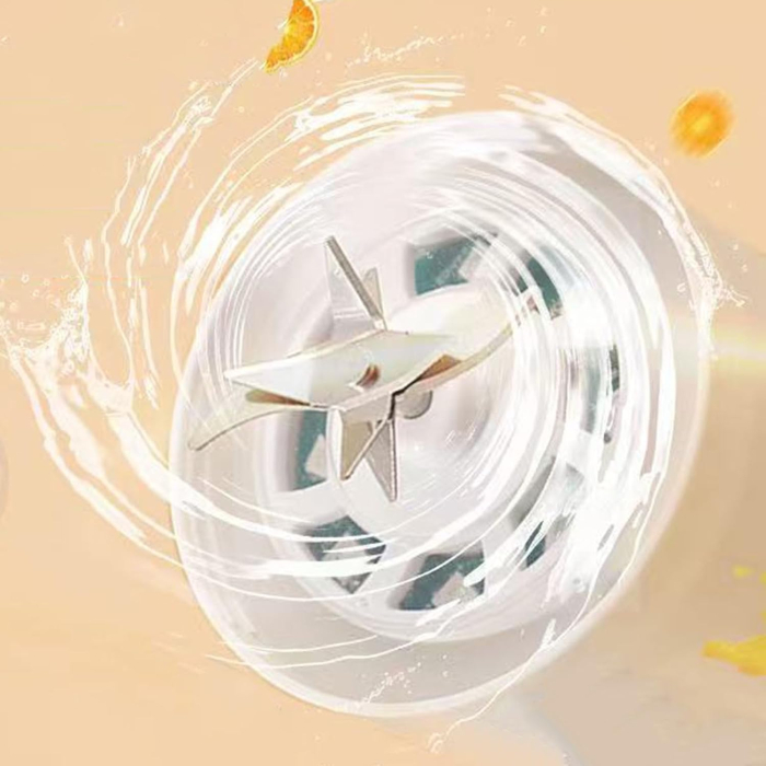 Storcător de fructe portabil, multifuncțional, 600 ml, baterie 1500 mAh, încărcare USB Type-C, zdrobire rapidă, cană dublă utilizare, iluminare LED [12]