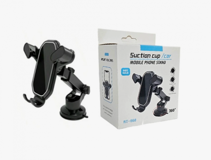Suport Telefon Auto cu Ventuză pentru Parbriz/Bord, Rotire la 360 de Grade - RT-2288 Engross [1]