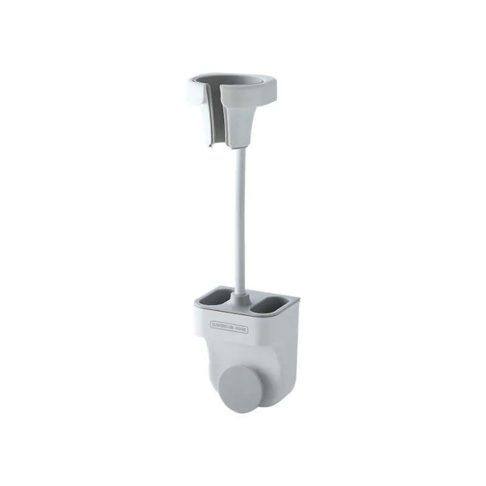 Suport Uscător de Păr cu Montare pe Perete, Fără Perforare, Unghi Reglabil, Plastic Rezistent – 350g engross [3]