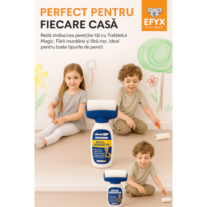 Trafalet Magic cu vopsea lavabilă pe bază de apă 500 g, rolă reutilizabilă, uscare rapidă, materiale non-toxice [2]