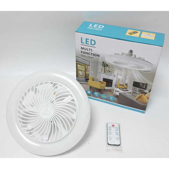 Ventilator de Tavan cu LED, 30W, Telecomandă, 3 Trepte de Viteză, 3 Moduri de Iluminare, Flux Luminos 3600 lm, Funcție Timer și Sleep, Funcționare Silențioasă, Alimentare 85-265V, Alb [5]