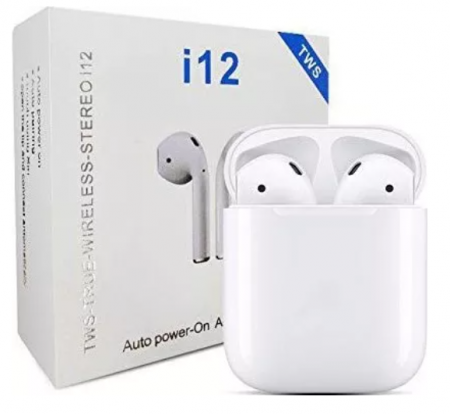 Accesorii Telefoane - Căști Wireless i12 Bluetooth 5.0 cu Cutie de Încărcare și Control Tactil – Vânzare engros