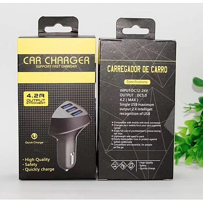 Adaptor Auto cu 3 Porturi USB 4.2A – Încărcare Rapidă pentru Telefoane și Tablete engross [4]