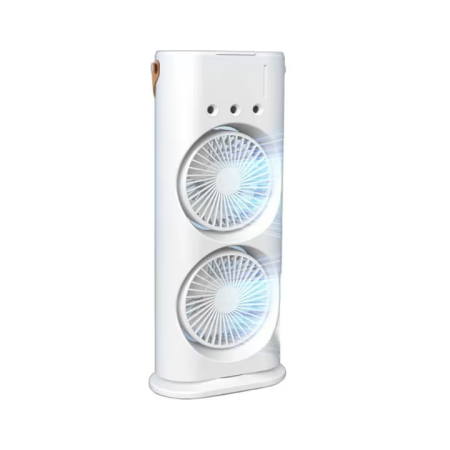 Aparat de aer condiționat portabil de birou, cu umidificare și telecomandă, ventilator 3 în 1, răcire eficientă, consum redus, design compact, alb [2]