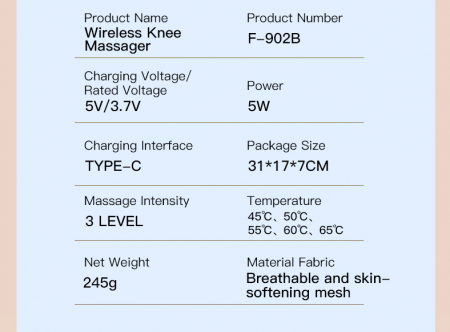 Set 2 aparate tip Genunchiera cu 3 functii de Incalzire si 3 functii de Masaj tip Vibratii, Acumulator Incorporat 4000 mAh, Ameliorareaza Durerea de Umar, Cot, Genunchi, Marime Universala, Negru engro [9]