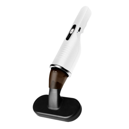 Accesorii auto - Aspirator Auto Reîncărcabil, Portabil, 80W, Filtru HEPA Lavabil, Alb/Negru, 41x9,5x19,5 cm, Acumulator 2000 mAh, Curățenie Rapidă și Eficientă