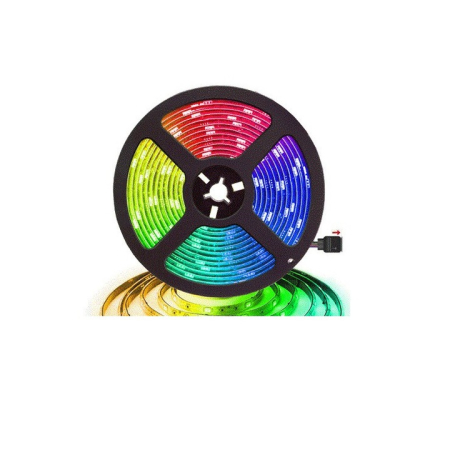 Bandă LED RGB Multicolor cu Telecomandă – 5m/10m, 12V, 60 LED-uri/m, Rezistentă la Apă engross [2]