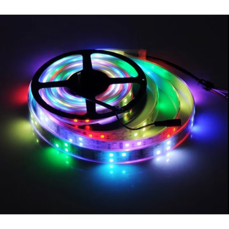 lampi si Lanterne solare led engros - Bandă LED RGB Multicolor cu Telecomandă – 5m/10m, 12V, 60 LED-uri/m, Rezistentă la Apă engross
