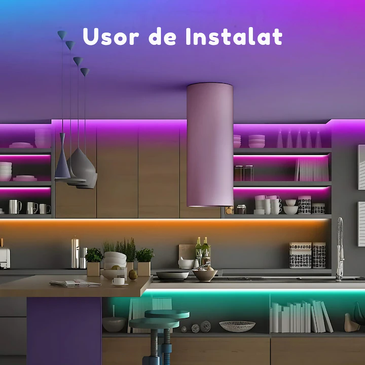 Bandă Luminoasă Multicolor din Silicon – 10m/20m, Interior & Exterior, Rezistentă la Intemperii, Flexibilă și Durabilă engross [1]