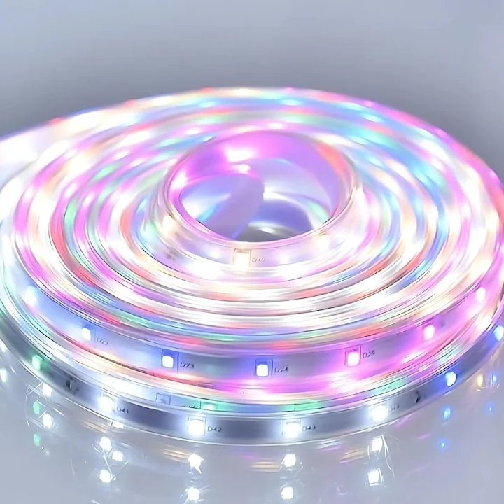 Bandă Luminoasă Multicolor din Silicon – 10m/20m, Interior & Exterior, Rezistentă la Intemperii, Flexibilă și Durabilă engross [2]