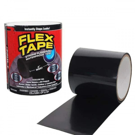 Scule Electrice si Unelte - Banda Rezistentă la Apă Super Adezivă Flex Tape, 10 cm x 1,5 m, Lipici Solid, Etanșare și Reparare Rapidă