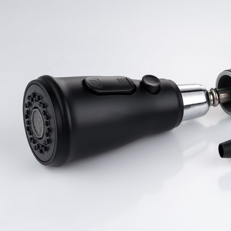 Baterie Bucătărie 3 în 1 cu Robinet pentru Apă Filtrată, Jet Pulverizare 18 Inch, Negru engross [4]