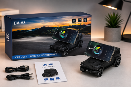 Boxă Portabilă Bluetooth, Design Off-Road 4x4, Sunet Stereo Hi-Fi cu Bass Puternic, Radio FM, Redare MP3 prin Bluetooth, USB și Card TF, Acumulator Reîncărcabil [1]