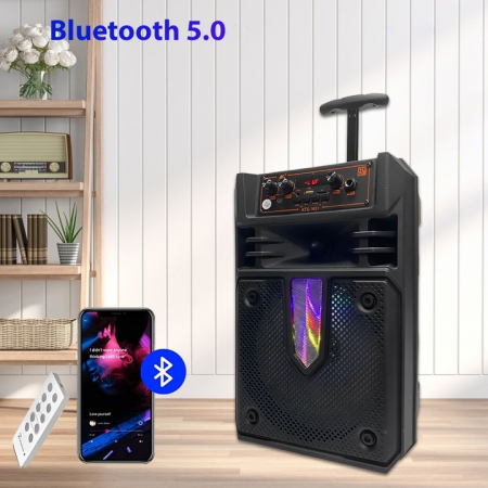 Boxa portabila tip troler KTS1631, BT, USB, 30W P.M.P.O engross [3]
