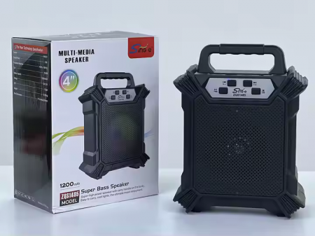 Boxe Audio - Boxă Portabilă ZQS1485 – Difuzor Bluetooth 4" cu Subwoofer Hi-Fi, 600W PMPO, Autonomie 6-8h engross