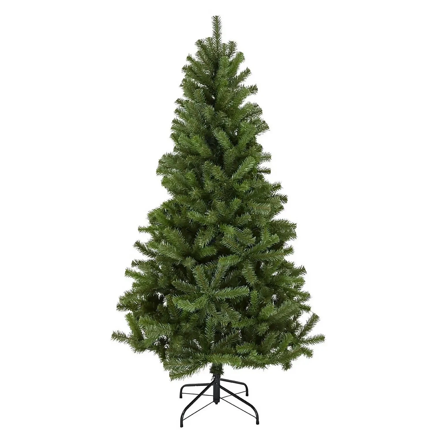 Brad Artificial de Crăciun, Clasic, Interior & Exterior, 150/180 cm, 250/340 Ramuri, Verde – Suport Metalic Inclus engross [3]