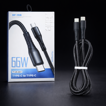Accesorii Telefoane - Cablu Dublu USB-C XF-169, 66W – Încărcare Rapidă și Transfer Date Stabil, Rezistent engross