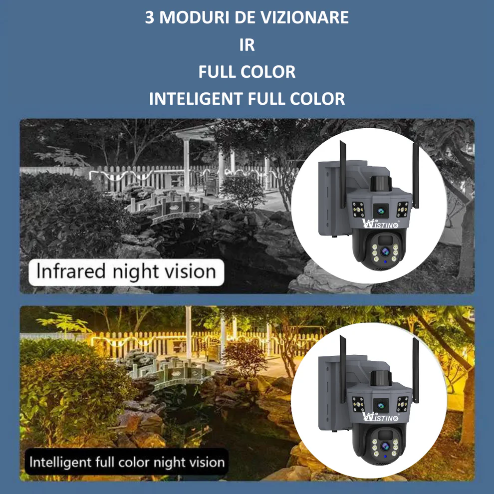Cameră de Supraveghere Solară 4G, Zoom Optic X10, Full HD 1080p, Vedere Nocturnă 100 m engross [4]